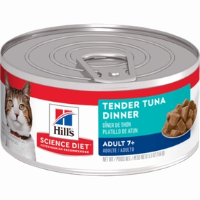 Science Diet Tender Tuna Dinner Adult 7  Canned Cat Food, 5.5oz