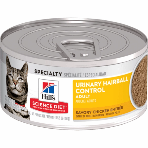 Science Diet Urinary Hairball Control Savory Chicken Entree Adult Canned Cat Food
