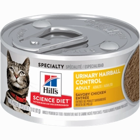 Science Diet Urinary Hairball Control Savory Chicken Entree Adult Canned Cat Food