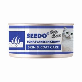 Seedo Cat Daily Health Skin & Coat Care Tuna Flakes in Gravy 70g