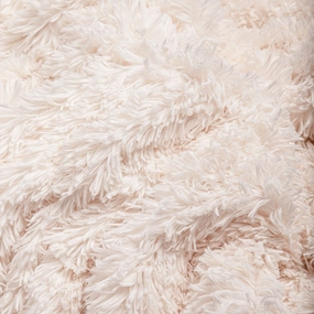 Shag Dog Blanket Throw Cream