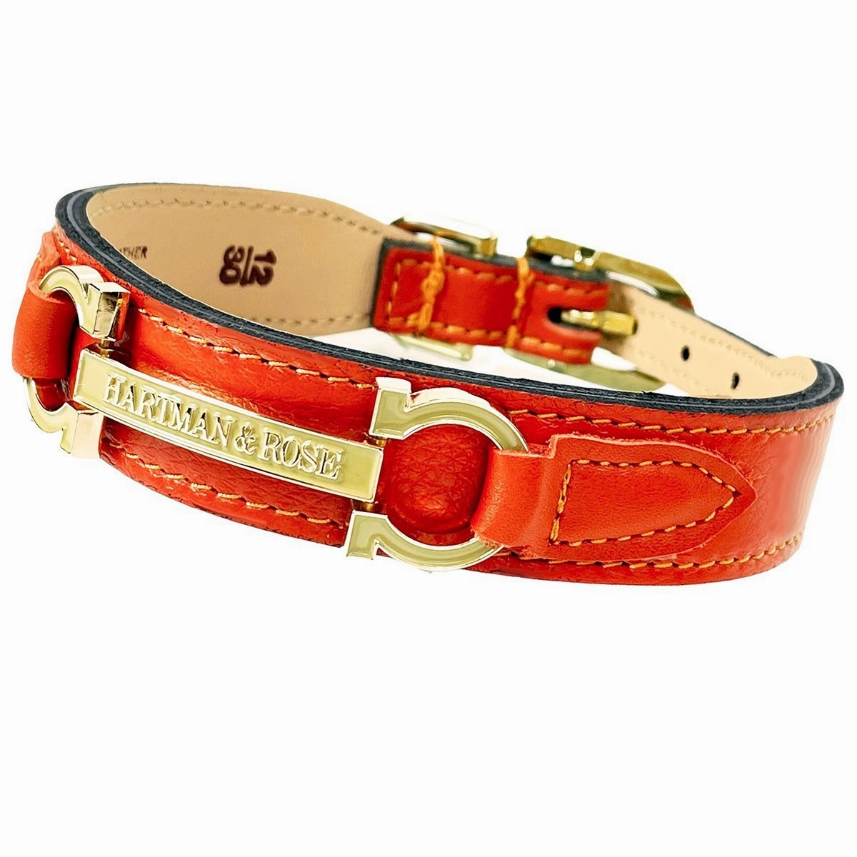 Signature Collection Dog Collar Tangerine/Gold