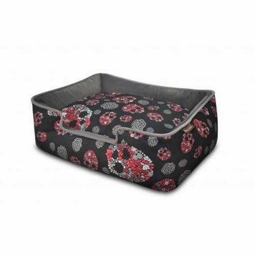 Skulls And Roses Dog Lounge Bed