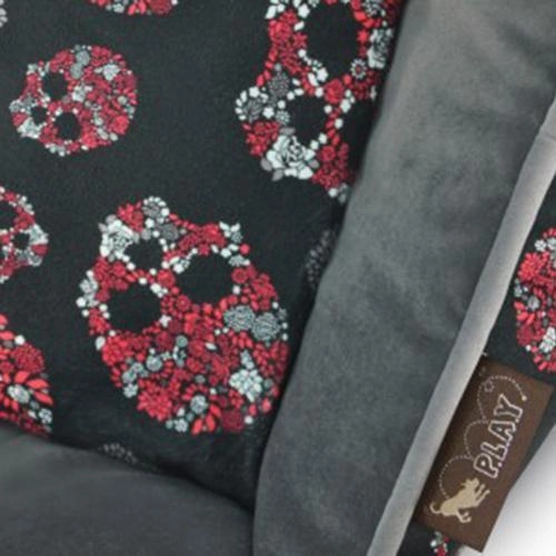 Skulls And Roses Dog Lounge Bed