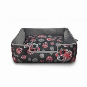 Skulls And Roses Dog Lounge Bed