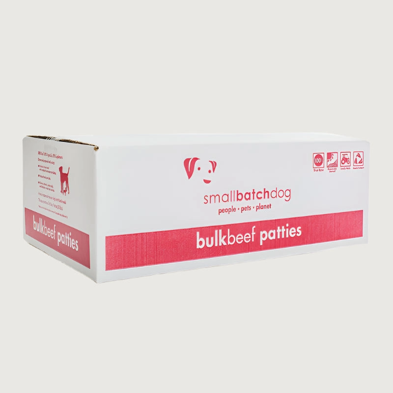 SMALLBATCH Frozen Raw Beef Batch Patties for Dogs