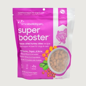 SMALLBATCH Super Booster Turkey Bites Treat for Dogs and Cats