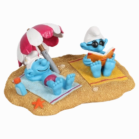 Smurfs Beach Sunbathing