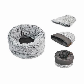 Snuggle Dog Bed Husky Grey