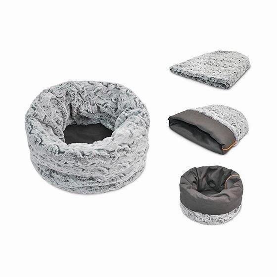 Snuggle Dog Bed Husky Grey