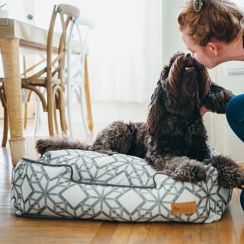 Solstice Lounge Dog Bed Snowy Day
