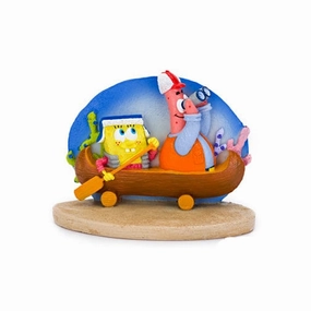 Spongebob/patrick In Canoe 2.75in Res Orn Licensed