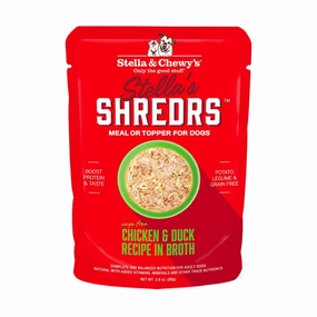 Stella & Chewy's - Stella's Shredrs For Dogs - Chicken & Duck Recipe in Broth 2.8oz