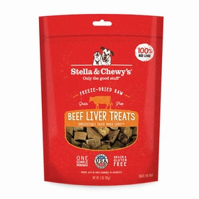 STELLA & CHEWY'S Freeze-Dried Raw Beef Liver Treats for Dogs