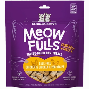 Stella & Chewy's Meowfulls Chicken & Chicken Liver Cat Treats