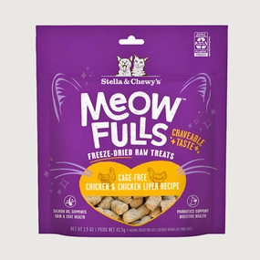 STELLA & CHEWY'S Meowfulls Chicken & Chicken Liver Treats for Cats