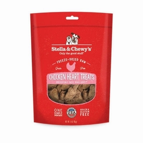 Stella & Chewy's Single Ingredients Freeze-Dried Raw Treats - Chicken Heart 3oz