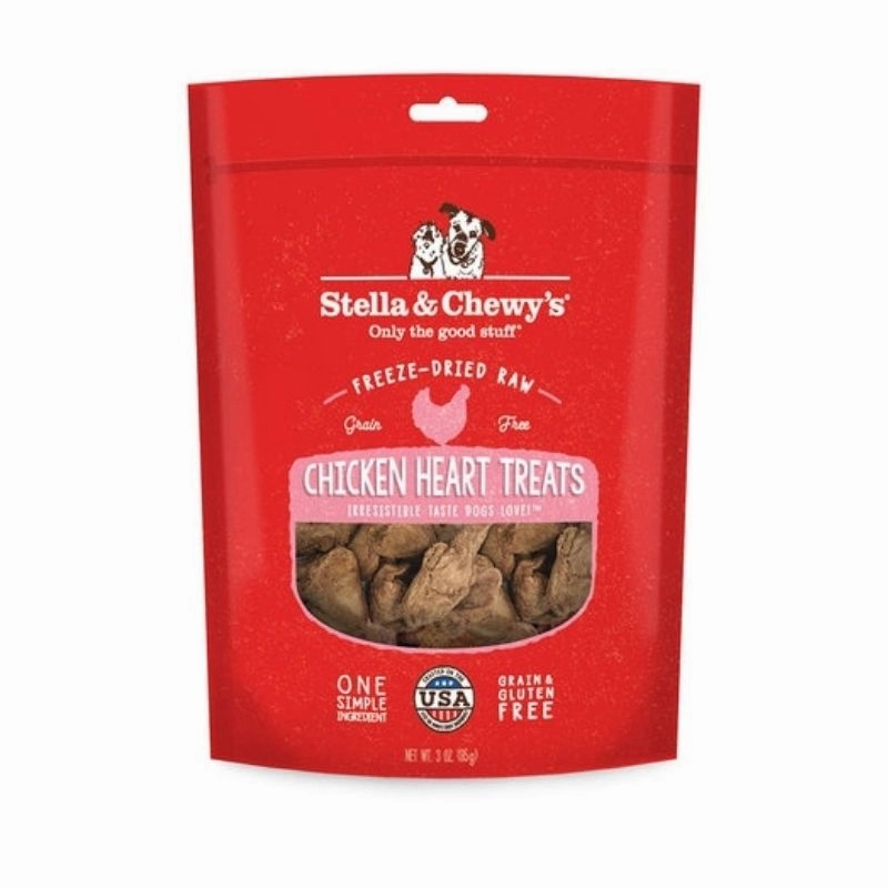 Stella & Chewy's Single Ingredients Freeze-Dried Raw Treats - Chicken Heart 3oz