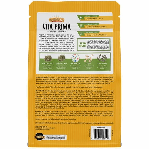 Sunseed Vita Prima Degu Food