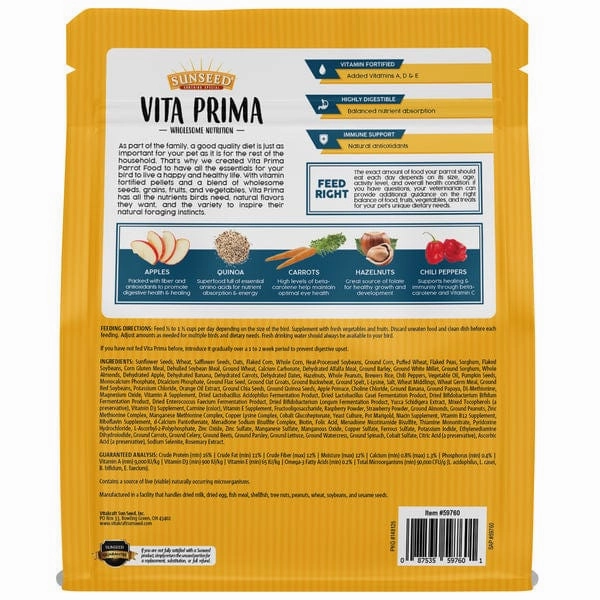 Sunseed Vita Prima Parrot Food