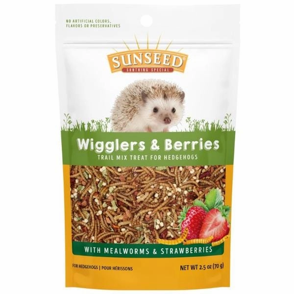 Sunseed Vita Prima Wigglers & Berries Trail Mix Treat for Hedgehogs