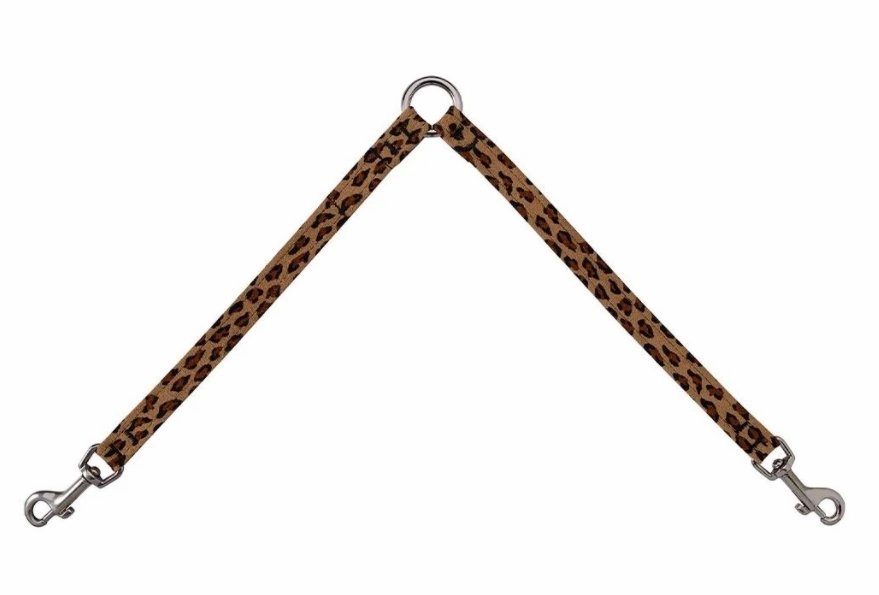 Susan Lanci Plain Ultrasuede Dog Couplers- Many Colors