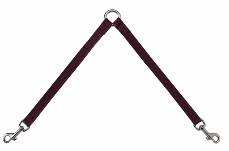 Susan Lanci Plain Ultrasuede Dog Couplers- Many Colors