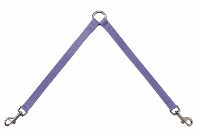 Susan Lanci Plain Ultrasuede Dog Couplers- Many Colors
