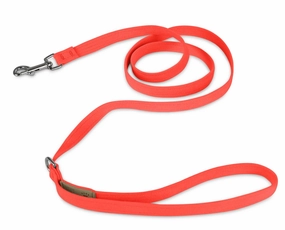 Susan Lanci Plain Ultrasuede Dog Leash in Electric Pink