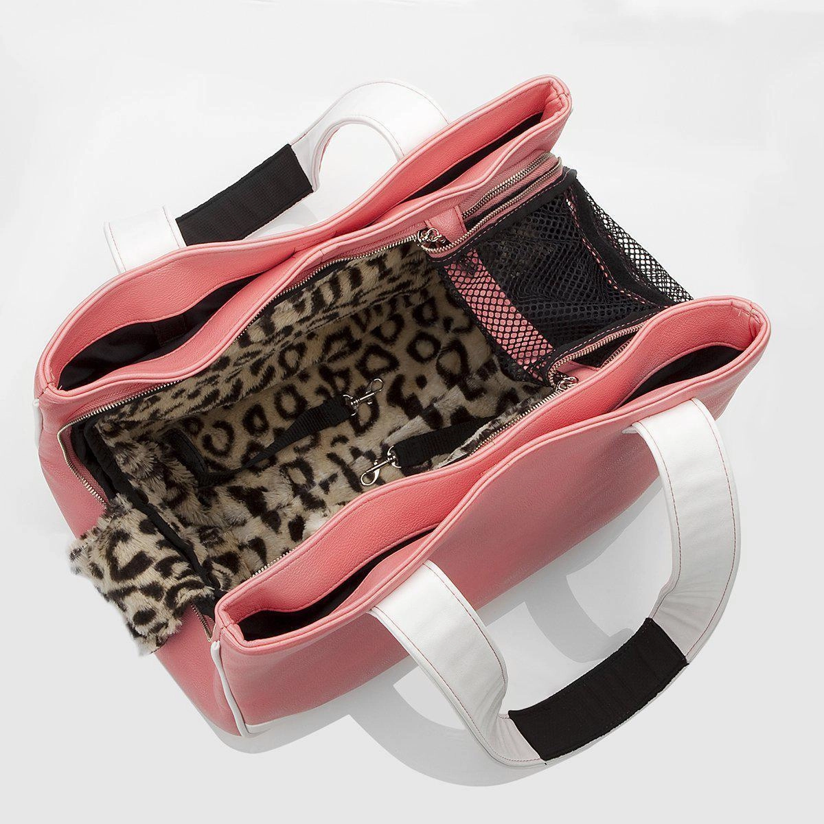 Te Quiero Chihuahua Rescue Me Tote Faux Leather Dog Carrier Pink