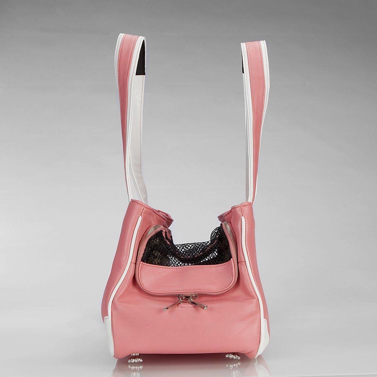 Te Quiero Chihuahua Rescue Me Tote Faux Leather Dog Carrier Pink