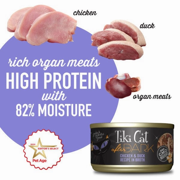 Tiki Cat After Dark Chicken & Duck Recipe Canned Cat Food