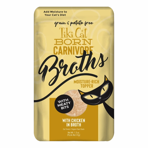 Tiki Cat Born Carnivore Broths Variety Pack Cat Food Topper