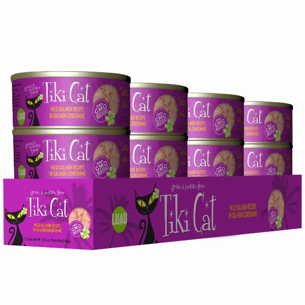 Tiki Cat Luau Wild Salmon Recipe Canned Cat Food