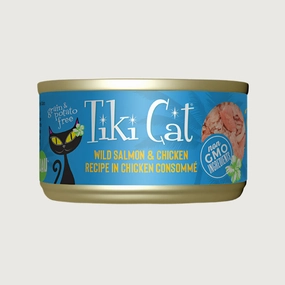 TIKI CAT Wild Salmon & Chicken Recipe Wet Food for Cats