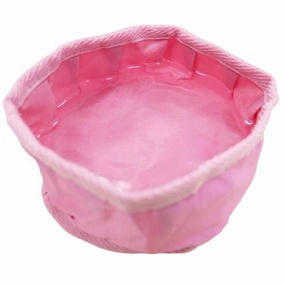 Travel Dog Water Bowl Pink