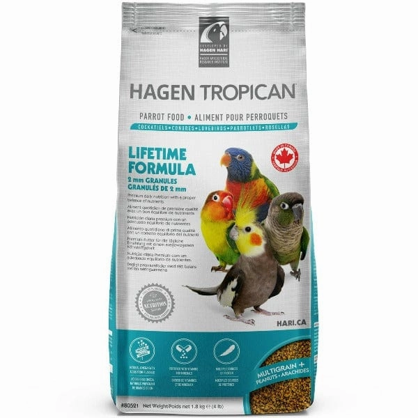 Tropican Lifetime Formula 2mm Granules for Parrots