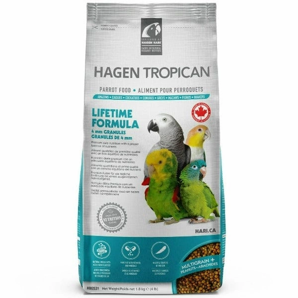 Tropican Lifetime Formula 4mm Granules for Parrots