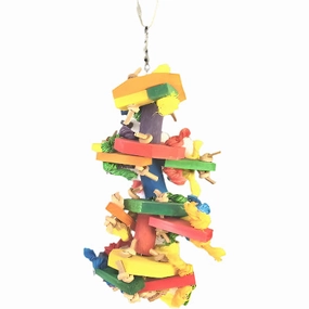 Tweeters Knots n Blocks Bird Toy; Available in 2 sizes