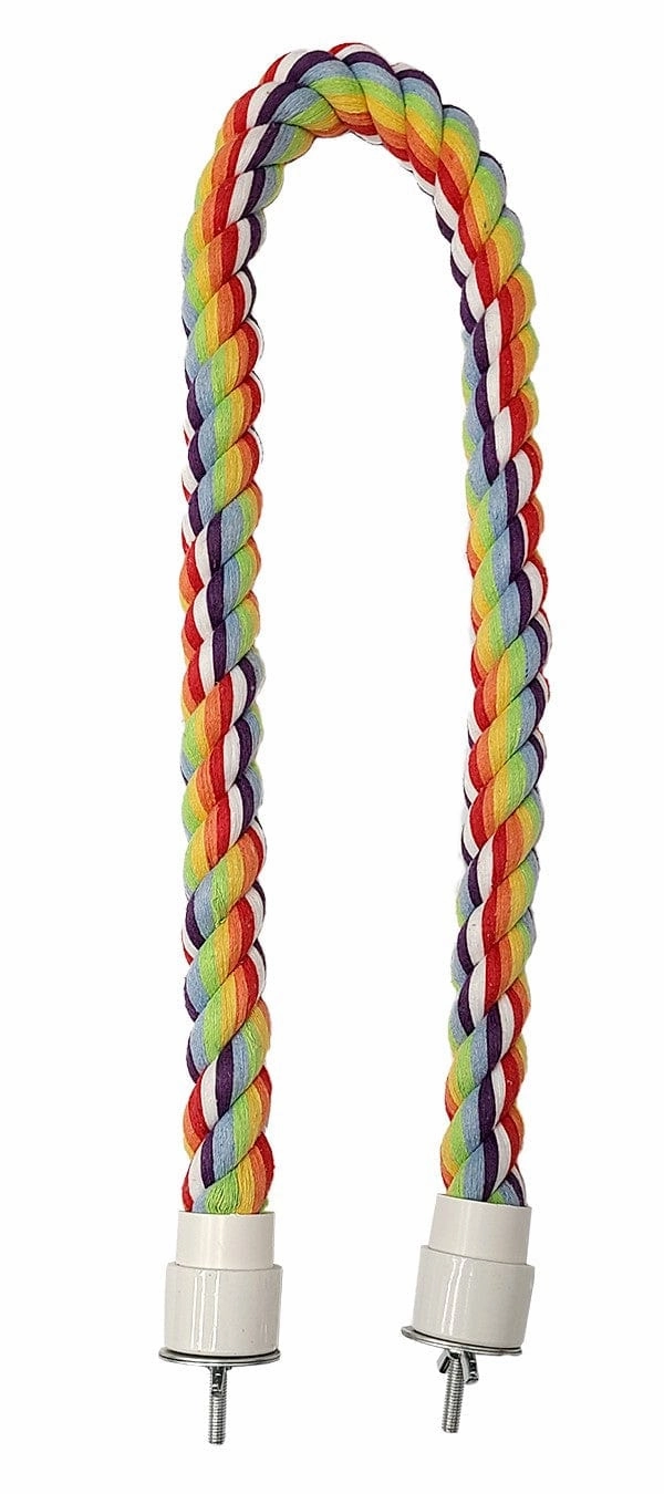 Tweeters Multi-Coloured Cotton Perch For Birds; available in 4 sizes