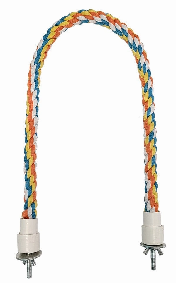 Tweeters Multi-Coloured Cotton Perch For Birds; available in 4 sizes