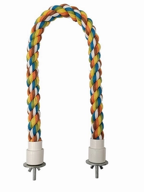 Tweeters Multi-Coloured Cotton Perch For Birds; available in 4 sizes