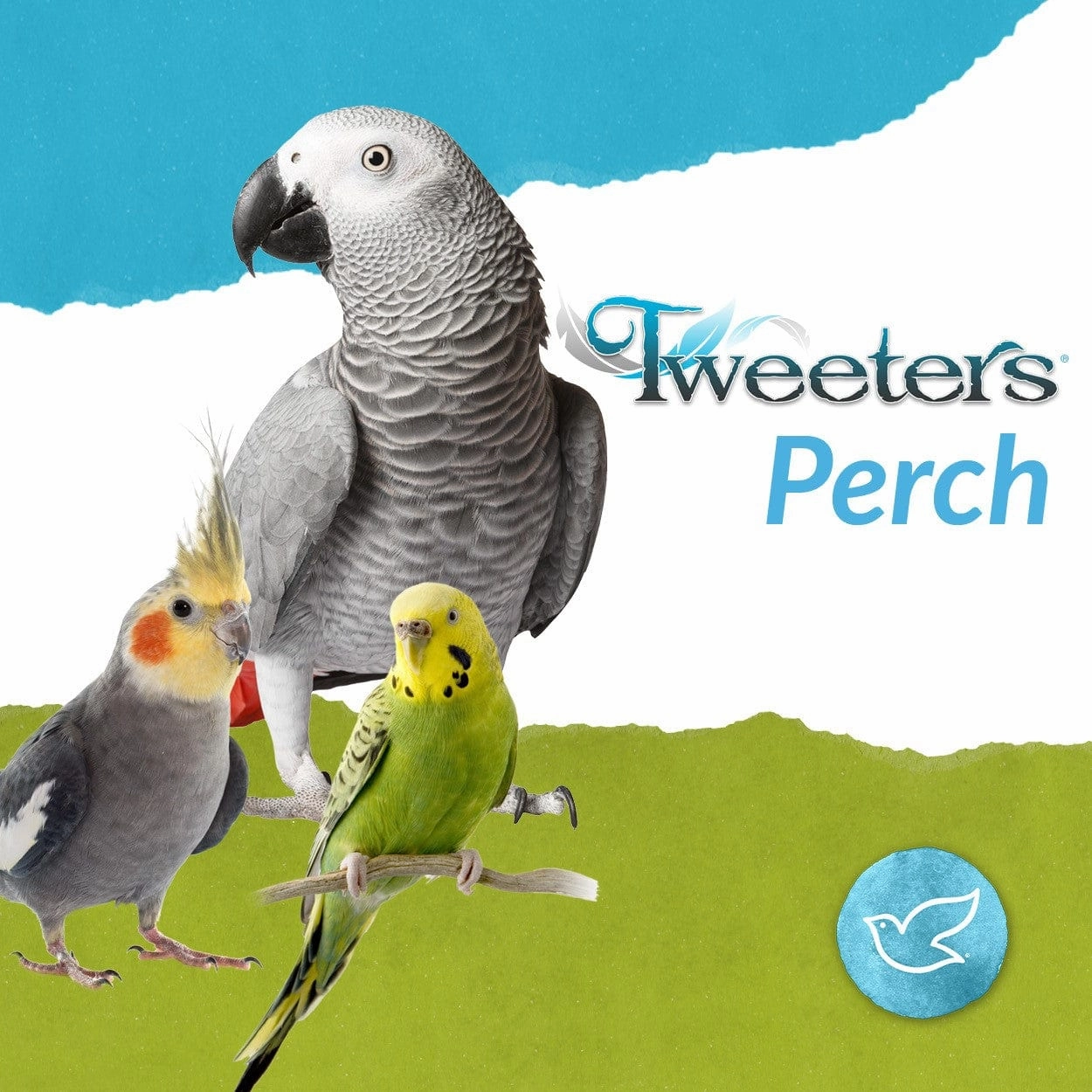 Tweeters Multi-Coloured Cotton Perch For Birds; available in 4 sizes