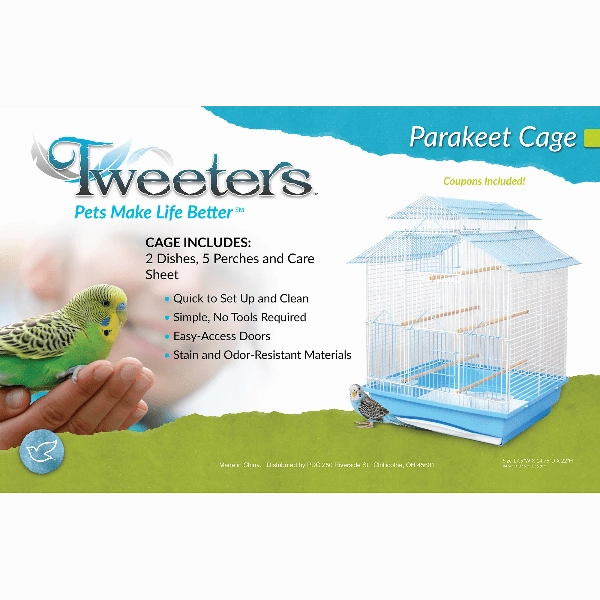 Tweeters Parakeet Cage