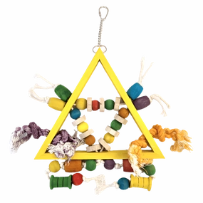Tweeters Triangle Wood Bird Toy