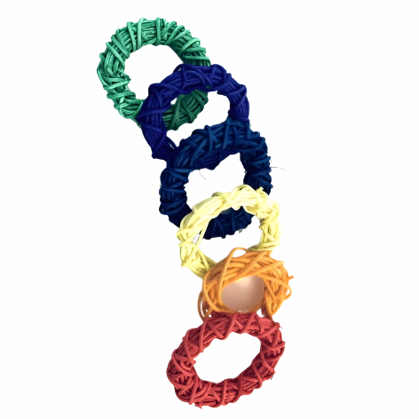 Tweeters Woven Wicker Rings Bird Toy