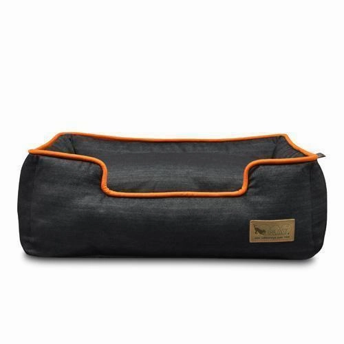 Urban Denim Lounge Dog Bed Medeival Blue/Mandarin