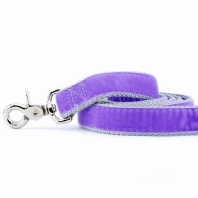 Velvet Dog Leash Lavender