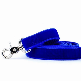 Velvet Dog Leash Royal Blue