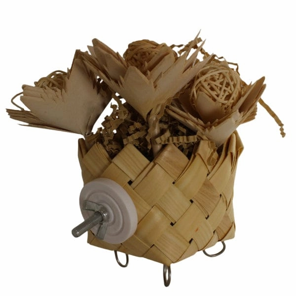 Verdant Blooming Pot Bird Toy